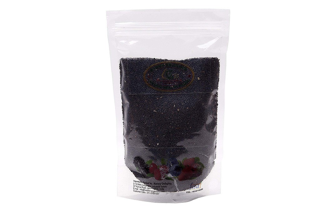 Kenny Delights Roasted Black Chia Seeds   Pack  150 grams